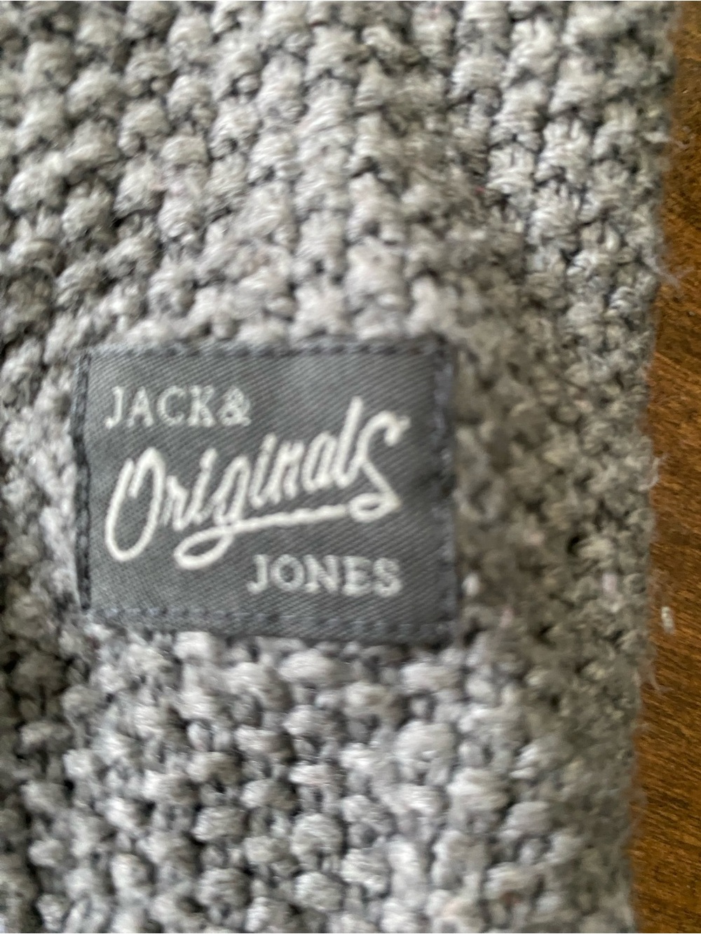 Jack & Jones Gray Chunky Knit Sweater
